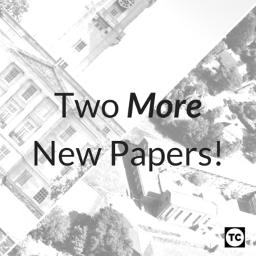 Two More New Papers!