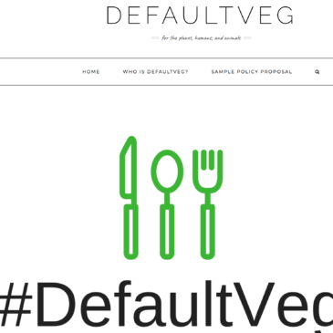 Why not try #DefaultVeg?