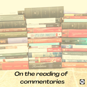 On the Reading of Commentaries