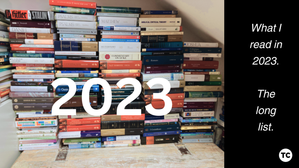 What I read in 2023 - The Long List